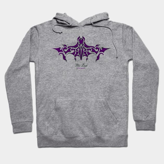 The Bat - Purple Hoodie by Ravendax